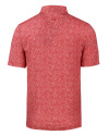 Winston-Salem State Rams Cutter & Buck Pike Constellation Print Stretch Mens Polo Red Mannequin Back Thumbnail Image