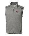 Winston-Salem State Rams Cutter & Buck Mainsail Sweater-Knit Mens Big and Tall Full Zip Vest Polished Heather Mannequin Thumbnail Image