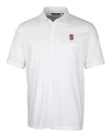 Stanford Cardinal - Cutter & Buck Advantage Tri-Blend Jersey Mens Pocket Polo White Mannequin Thumbnail Image