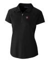 Miami University RedHawks - Cutter & Buck Forge Stretch Womens Short Sleeve Polo Black Mannequin Thumbnail Image