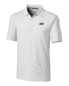 UIC Flames Cutter & Buck Forge Pencil Stripe Stretch Mens Polo White Mannequin Thumbnail Image