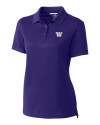 Washington Huskies Cutter & Buck Advantage Eco Tri-Blend Pique Womens Polo College Purple Mannequin Thumbnail Image