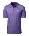Washington Huskies Cutter & Buck Pike Mini Pennant Print Stretch Mens Polo Majestic Mannequin Thumbnail Image