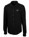 Washington Huskies Cutter & Buck Coastal Shirt Jacket Black Mannequin Thumbnail Image