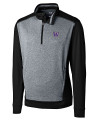 Washington Huskies Cutter & Buck Big & Tall Replay Half Zip Black Mannequin Thumbnail Image