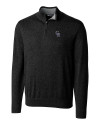 Colorado Rockies Cutter & Buck Lakemont Tri-Blend Mens Quarter Zip Pullover Sweater Black Mannequin Thumbnail Image