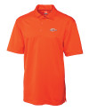 Pepperdine Waves Cutter & Buck Genre Textured Solid Mens Polo College Orange Mannequin Thumbnail Image