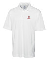 Bradley Braves Cutter & Buck Genre Textured Solid Mens Polo White Mannequin Thumbnail Image