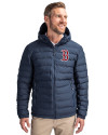 Boston Red Sox Cutter & Buck Mission Ridge Repreve® Eco Insulated Mens Puffer Jacket Navy Blue Front Thumbnail Image