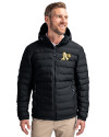 View image 1: Athletics Cutter & Buck Mission Ridge   Repreve® Recycled Insulated Puffer Mens Full Zip Jacket Black Front