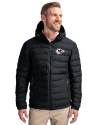 Kansas City Chiefs Cutter & Buck Mission Ridge Repreve® Eco Insulated Mens Puffer Jacket Black Front Thumbnail Image