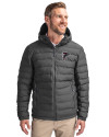 Atlanta Falcons Cutter & Buck Mission Ridge Repreve® Eco Insulated Mens Puffer Jacket Elemental Grey Front Thumbnail Image