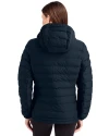 Houston Astros Cutter & Buck Mission Ridge Repreve® Eco Insulated Womens Puffer Jacket Navy Blue Back Thumbnail Image