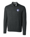 Saint Louis Billikens Cutter & Buck Lakemont Tri-Blend Mens Big and Tall Quarter Zip Pullover Sweater Charcoal Heather Mannequin Thumbnail Image