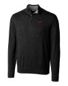 Eastern Kentucky Colonels Cutter & Buck Lakemont Tri-Blend Mens Quarter Zip Pullover Sweater Black Mannequin Thumbnail Image