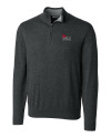 Central Missouri Mules Cutter & Buck Lakemont Tri-Blend Mens Quarter Zip Pullover Sweater Charcoal Heather Mannequin Thumbnail Image