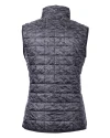 South Florida Bulls Cutter & Buck Rainier PrimaLoft® Womens Eco Insulated Full Zip Printed Puffer Vest Black Mannequin Back Thumbnail Image
