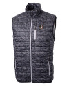 Florida State Seminoles Cutter & Buck Rainier PrimaLoft® Mens Eco Insulated Full Zip Printed Puffer Vest Black Mannequin Thumbnail Image
