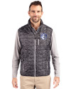 Saint Louis Billikens Cutter & Buck Rainier PrimaLoft® Mens Eco Insulated Full Zip Printed Puffer Vest Black Front Thumbnail Image