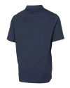 Howard Bison Cutter & Buck Advantage Tri-Blend Jersey Mens Big and Tall Pocket Polo Liberty Navy Heather Mannequin Back Thumbnail Image