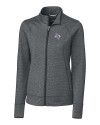 Stephen F Austin Lumberjacks Cutter & Buck Shoreline Heathered Womens Full Zip Jacket Charcoal Heather Mannequin Thumbnail Image