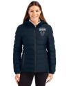 Howard Bison Cutter & Buck Mission Ridge Repreve® Eco Insulated Womens Puffer Jacket Navy Blue Front Thumbnail Image
