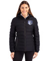 Saint Louis Billikens Cutter & Buck Mission Ridge Repreve® Eco Insulated Womens Puffer Jacket Black Front Thumbnail Image