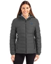 Villanova Wildcats Cutter & Buck Mission Ridge Repreve® Eco Insulated Womens Puffer Jacket Elemental Grey Front Thumbnail Image