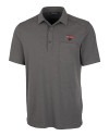 Clark Atlanta Panthers Cutter & Buck Advantage Tri-Blend Jersey Mens Pocket Polo Elemental Grey Heather Mannequin Thumbnail Image