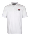 Clark Atlanta Panthers Cutter & Buck Advantage Tri-Blend Jersey Mens Pocket Polo White Mannequin Thumbnail Image