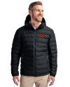 Oklahoma State Cowboys Cutter & Buck Mission Ridge Repreve® Eco Insulated Mens Puffer Jacket Black Front Thumbnail Image