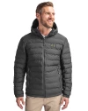 Wake Forest Demon Deacons Cutter & Buck Mission Ridge Repreve® Eco Insulated Mens Puffer Jacket Elemental Grey Front Thumbnail Image