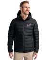 Georgia Bulldogs Cutter & Buck Mission Ridge Repreve® Eco Insulated Mens Puffer Jacket Black Front Thumbnail Image