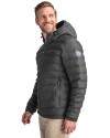 UOP Tigers Cutter & Buck Mission Ridge Repreve® Eco Insulated Mens Puffer Jacket Elemental Grey Side Thumbnail Image