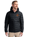 Iowa State Cyclones Cutter & Buck Mission Ridge Repreve® Eco Insulated Mens Puffer Jacket Black Front Thumbnail Image