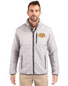 Tennessee Tech Golden Eagles Cutter & Buck Rainier PrimaLoft® Mens Eco Insulated Full Zip Puffer Jacket Polished Medium Gray Front Thumbnail Image