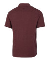 North Carolina Central Eagles Cutter & Buck Advantage Tri-Blend Jersey Mens Big and Tall Pocket Polo Bordeaux Heather Mannequin Back Thumbnail Image
