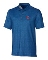 Cleveland Guardians - Cutter & Buck Pike Micro Floral Print Stretch Mens Polo Indigo Mannequin Thumbnail Image