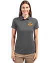 Tennessee Tech Golden Eagles Cutter & Buck Advantage Eco Tri-Blend Pique Womens Polo Elemental Grey Front Thumbnail Image