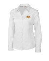 Tennessee Tech Golden Eagles Cutter & Buck Epic Easy Care Fine Twill Womens Long Sleeve Dress Shirt White Mannequin Thumbnail Image