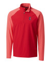 Cleveland Guardians - Cutter & Buck Response Lightweight Hybrid Quarter Zip Mens Pullover Windbreaker Red Mannequin Thumbnail Image
