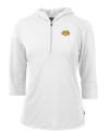 Tennessee Tech Golden Eagles Cutter & Buck Virtue Eco Pique Recycled Half Zip Pullover Womens Hoodie White Mannequin Thumbnail Image