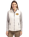 Tennessee Tech Golden Eagles Cutter & Buck Rainier PrimaLoft® Womens Eco Insulated Full Zip Puffer Vest Coconut Front Thumbnail Image