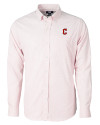 Cleveland Guardians - Cutter & Buck Versatech Tattersall Stretch Mens Big and Tall Dress Shirt Red Mannequin Thumbnail Image