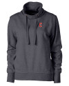 Cleveland Guardians - Cutter & Buck Saturday Cotton Blend Womens Funnel Neck Sweatshirt Charcoal Heather Mannequin Thumbnail Image