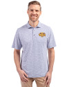 Tennessee Tech Golden Eagles Cutter & Buck Virtue Eco Pique Botanical Print Recycled Mens Polo Hyacinth Front Thumbnail Image