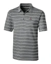 South Carolina Gamecocks Cutter & Buck Forge Epic Confidence Recycled Heathered Stripe Stretch Mens Polo Black Mannequin Thumbnail Image