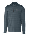 South Carolina Gamecocks Cutter & Buck Holman Stripe Half Zip Black Heather Mannequin Thumbnail Image