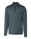 South Carolina Gamecocks Cutter & Buck Holman Stripe Half Zip Black Heather Mannequin Thumbnail Image