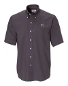 South Carolina Gamecocks Cutter & Buck Epic Easy Care Nailshead Mens Big and Tall Short Sleeve Dress Shirt Black Mannequin Thumbnail Image
